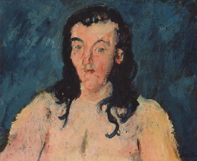 Torso met een Blauwe Achtergrond, 1927-28 door Chaim Soutine